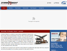 Tablet Screenshot of dynamicfreight.net